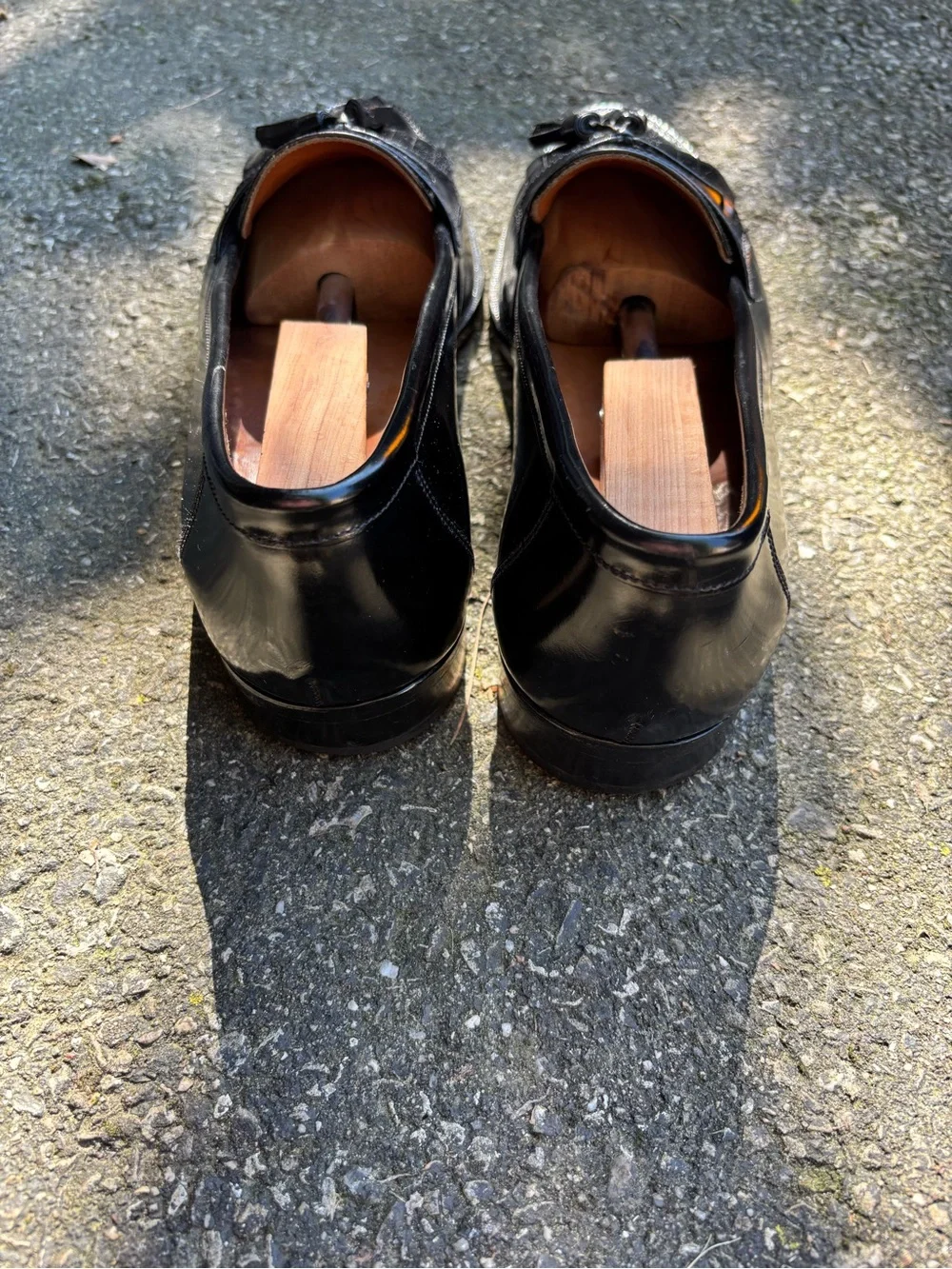 Church’s Black Leather Tassel Loafers - Classic Slip-On Men’s Dress Shoes - Picture 5 of 7